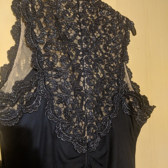 Navy Blue Prom Dress - Picture 4 of 6